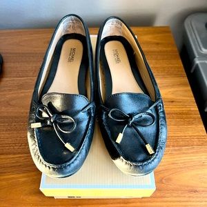 Black MK loafers